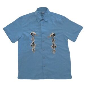 Y2K Embroidery Button-up Shirts